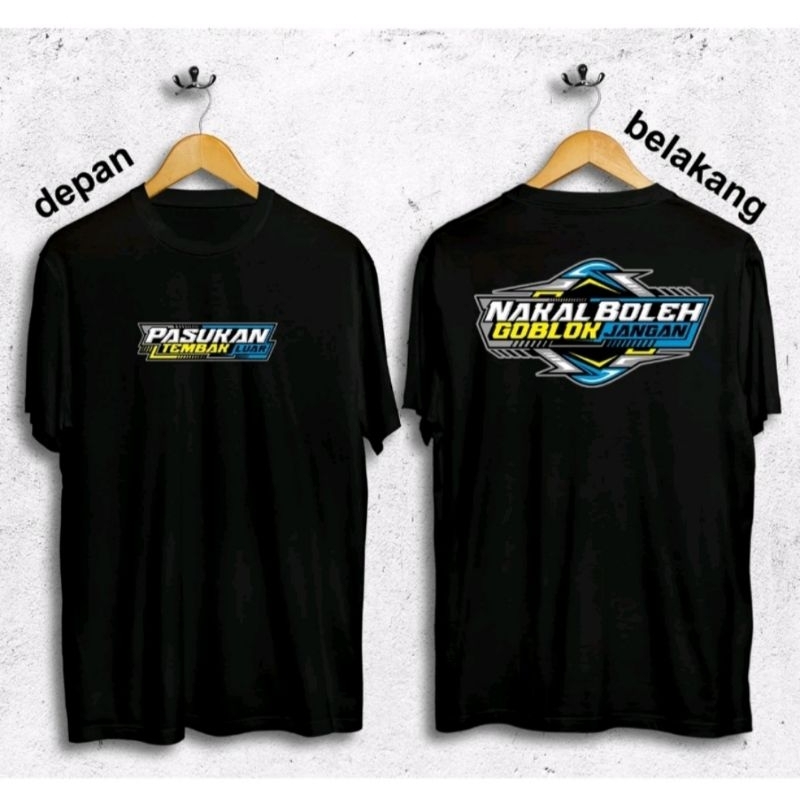 KAOS PASUKAN TEMBUS LANGIT NAKAL BOLEH GOBLOK JANGAN  - KAOS DISTRO PRIA BAHAN KATUN