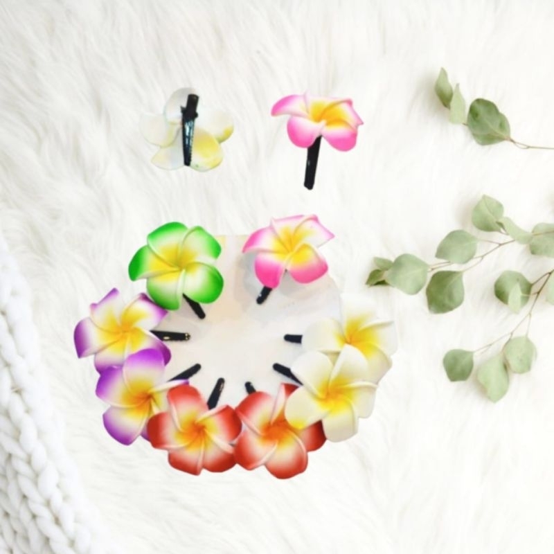 JEPIT RAMBUT BUNGA KAMBOJA / JEPITAN RAMBUT BUNGA KAMBOJA KHAS BALI / HAIR PIN KAMBOJA
