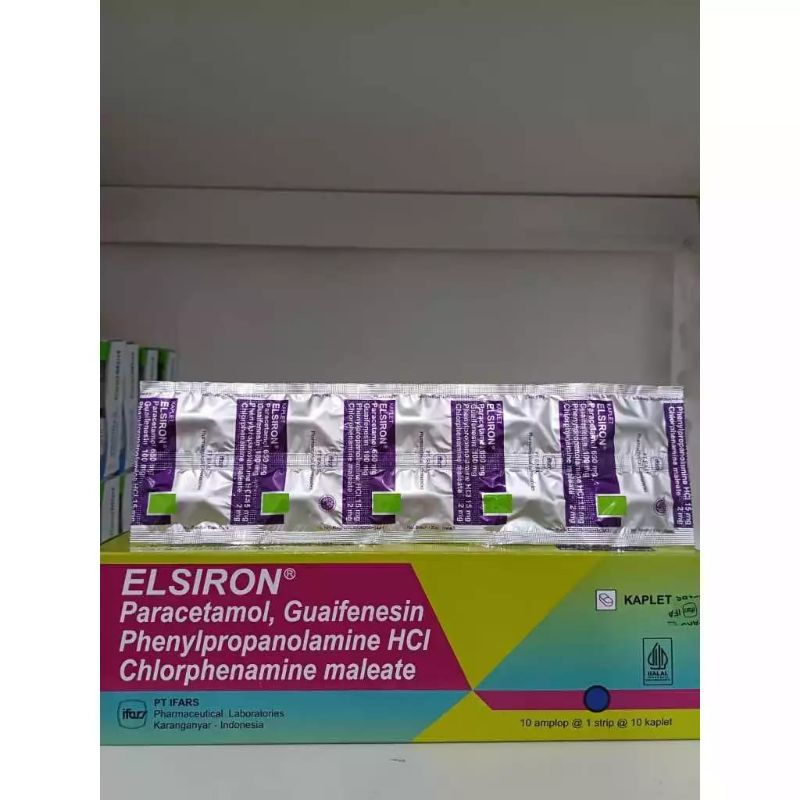 Elsiron kaplet - meringankan demam,batuk&pilek