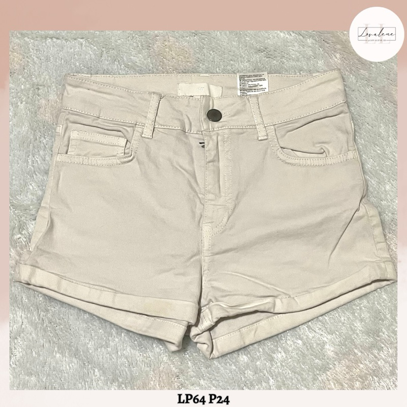 H*M ORIGINAL Celana Pendek Denim Jeans White Denim Hot Pants Putih Bawahan Shorts H&M