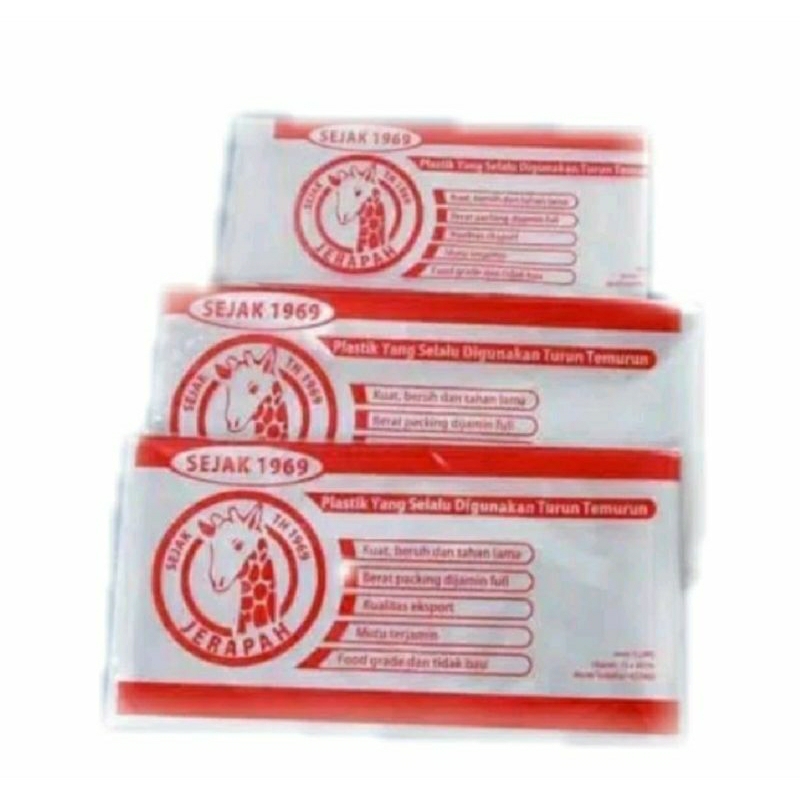 Plastik PE Jerapah 25×40