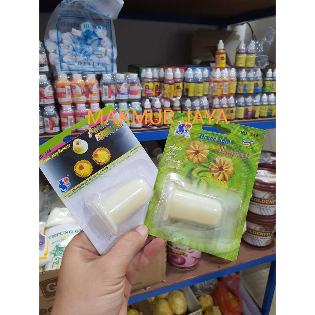 Cetakan kue kering bunga cetakan kue semprit spuit dorong plastik / Cetakan Kue Kastengel Putri Salj