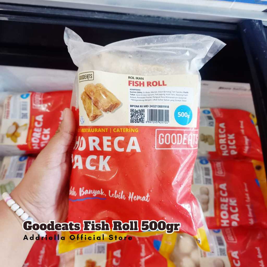 

ADDRIELLA Goodeats Fish Roll 500gr | Goodeats/Frozenfood/Frozenfood Murah