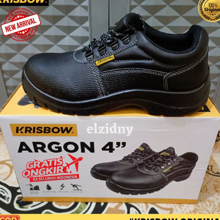 KODE N1N Sepatu Safety Krisbow Argon 4 ORIGINAL 1  Safety Shoes Krisbow  Sepatu Krisbow Ujung Besi