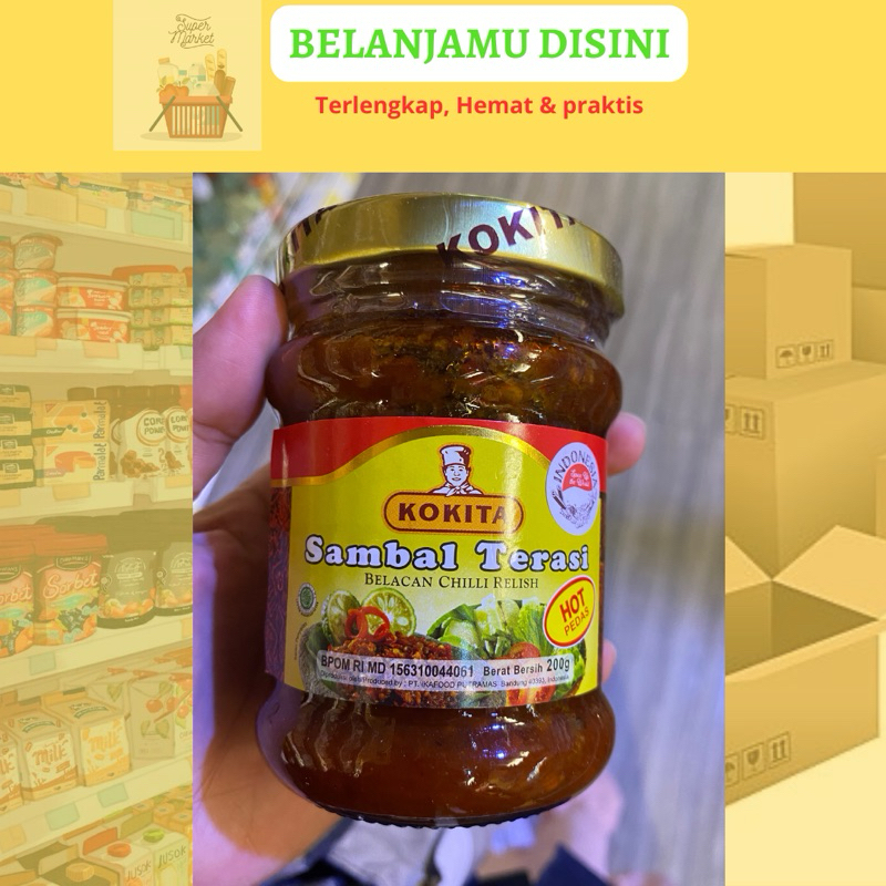 

KOKITA SAMBAL TERASI HOT/ SAMBAL RAWIT BAWANG/SAMBAL BAJAK