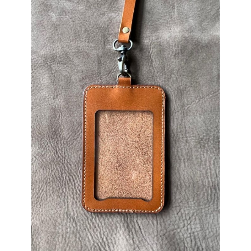 

ID Card Kulas kulit sapi asli name tag kulit asli premium