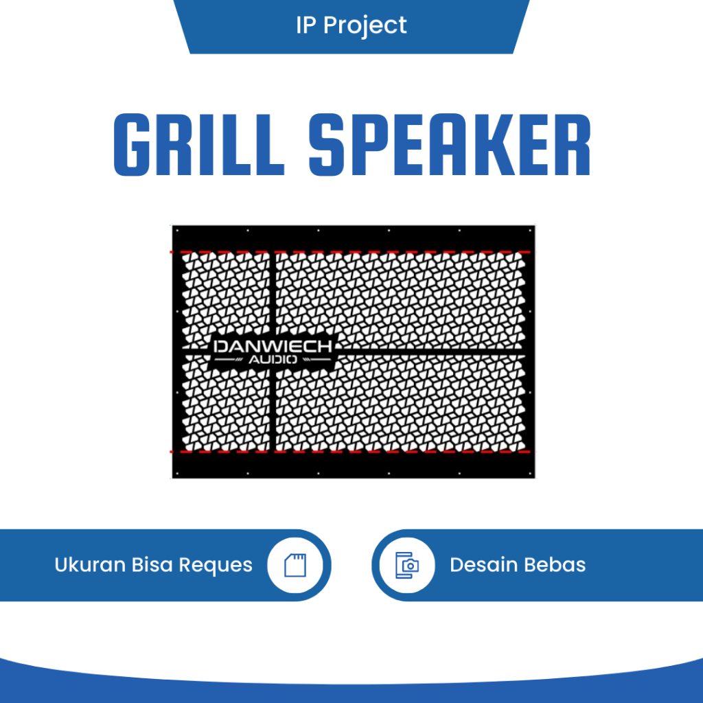 Grill Sound Line Array Custom Ukuran
