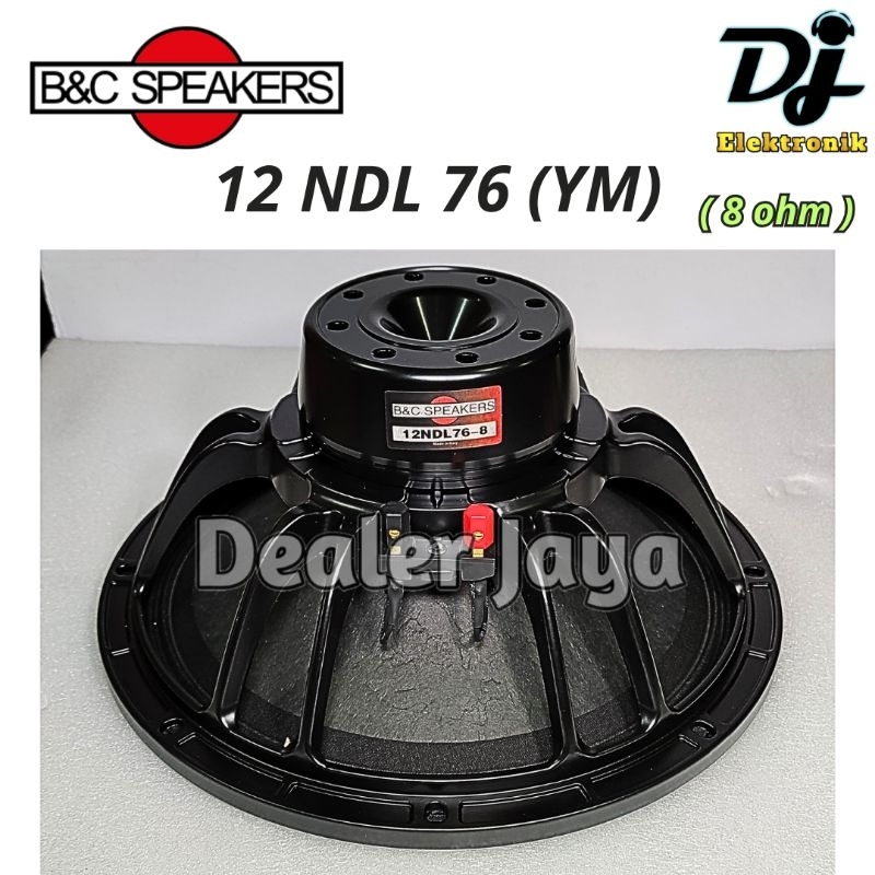 Speaker Komponen B&C / BNC 12 NDL 76 / 12NDL 76 / 12 NDL76 / 12NDL76 (YM) - 12 inch (8 ohm) Neo