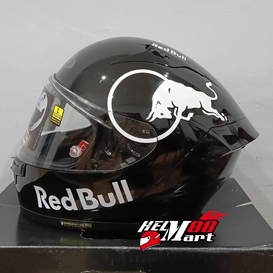 NJS ZX-1 REDBULL Helm Fullface Helm NJS ZX1 RED BULL
