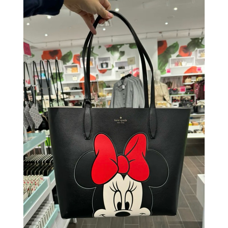 KATE SPADE KS DISNEY MINNIE MOUSE TOTE BAG BLACK KG592