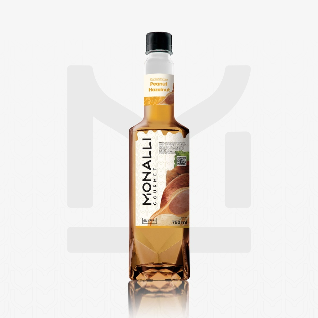 

Monalli Premium Syrup Peanut Hazelnut 750 mL- Sirup Rasa Kacang Hazelnut Premium untuk Resto / Cafe