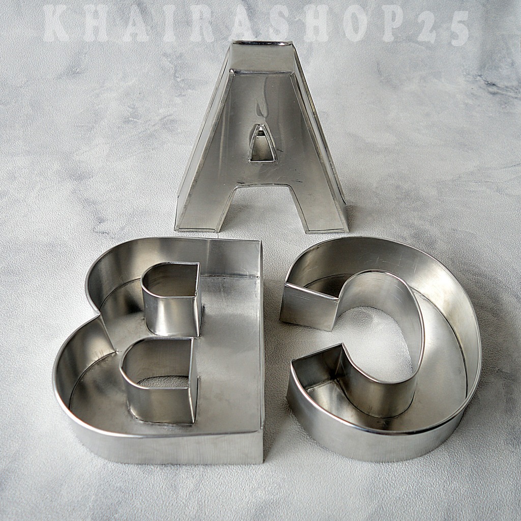 Loyang kue huruf 20x16x5 cm Cetakan kue huruf Loyang cake huruf untuk ulang tahun