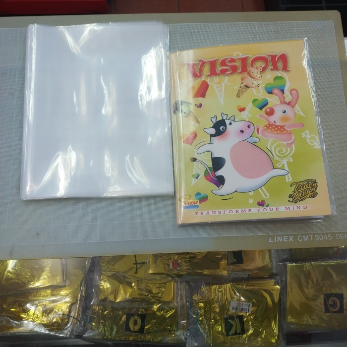 

Sampul Plastik Buku Tulis Tanpa Perekat / Tanpa Lem (10PCS)