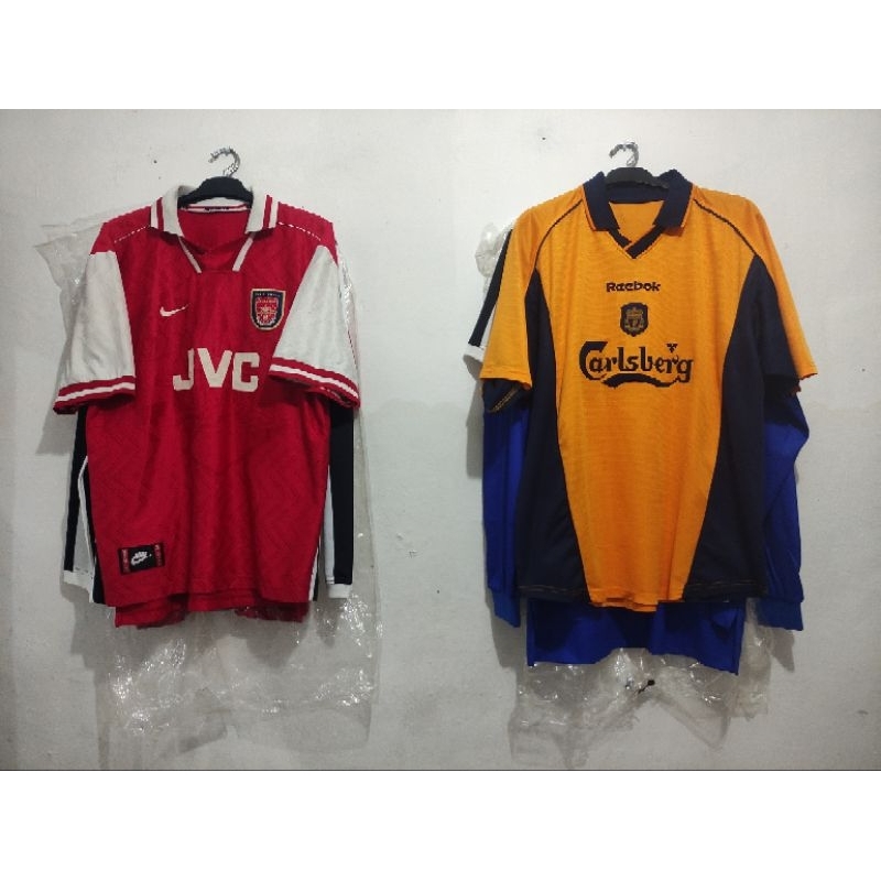 original jersey arsenal 1994 dan Liverpool 2000