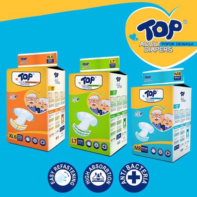 TOP Perekat pampers lansia M8/L7/XL6