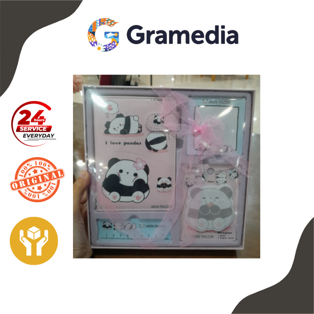 

Gramedia Mega - Kako Cute Panda Stationery Set Box Pink