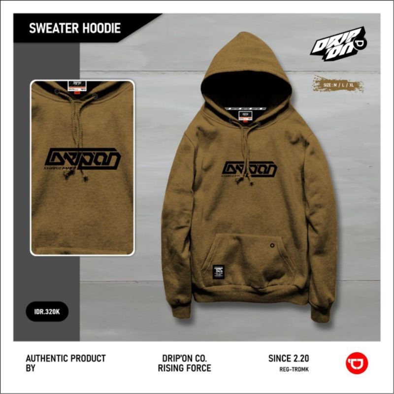 DRIP'ON Hoodie distro pria Hoodie original drip'on pria