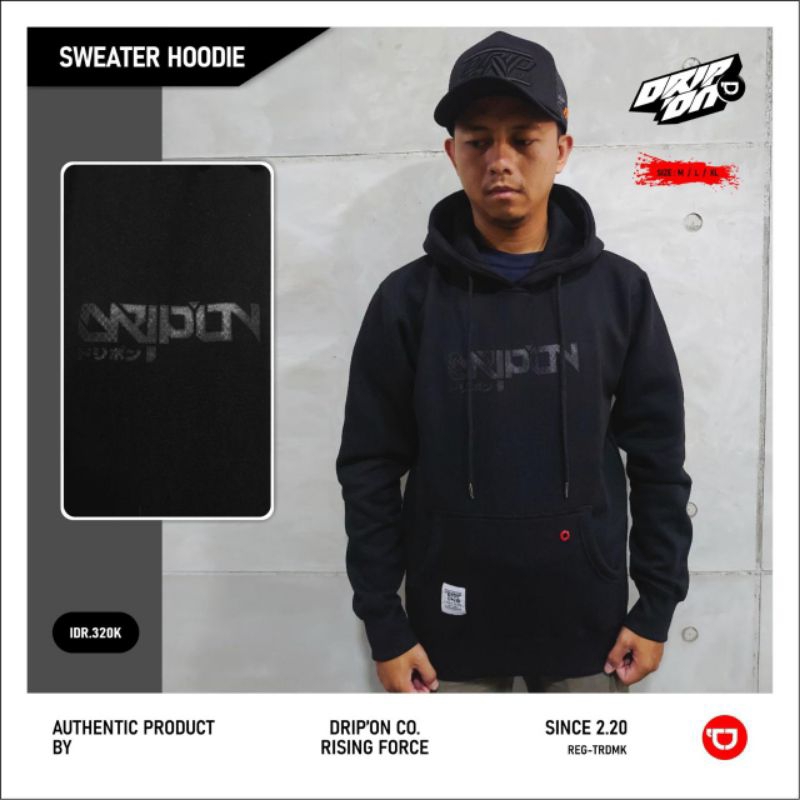 DRIP'ON Hoodie distro pria Hoodie original drip'on pria