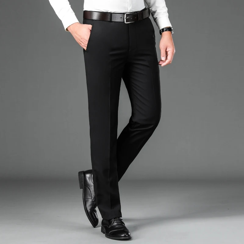 Celana Panjang Bahan Kantor Formal Pria Hitam Grey Cream Kekinian Terbaru