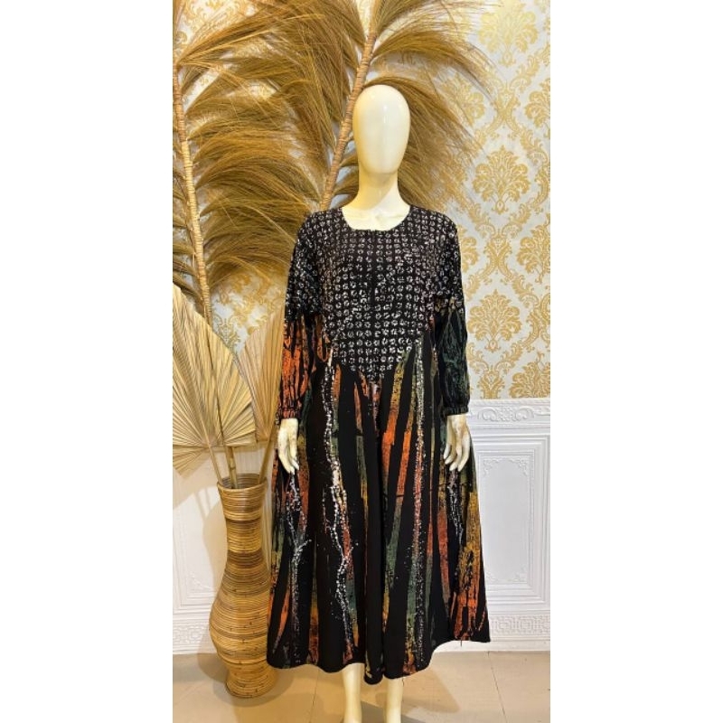 GAMIS KLOK MALAMAN /GAMIS BATIK CAP ASLI