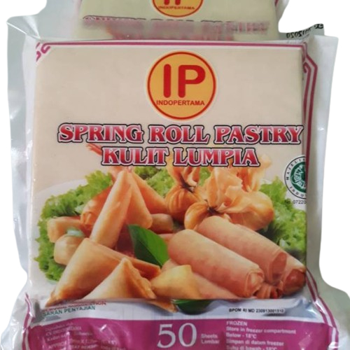 

IP kulit lumpia (KECIL) Isi 50 lembar Ukuran 12 cm x 12 cm Berat 300 gr