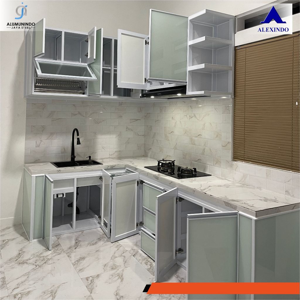 Kitchen Set Aluminium + Kaca lacobel