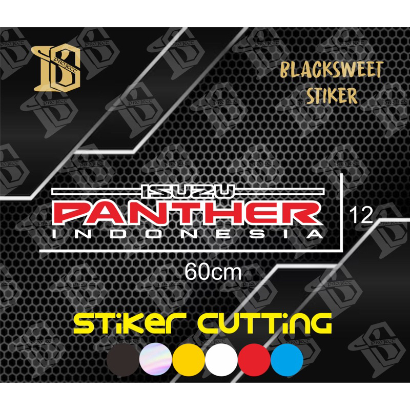 stiker bandana 60cm panther indonesia | Stiker panther indonesia