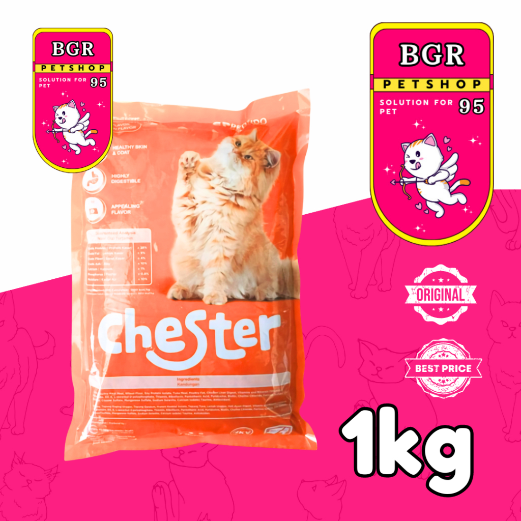 CHESTER makanan kucing 800g CHESTER CAT FOOD