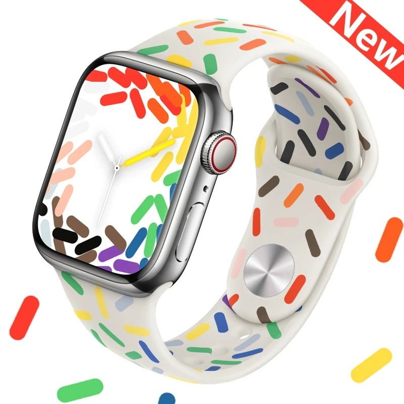 Plain silikon prime edition smartwatch strap IWO Z66 Z59 Hiwatch 8 T800 T900 Ultra iwatch series 1 2