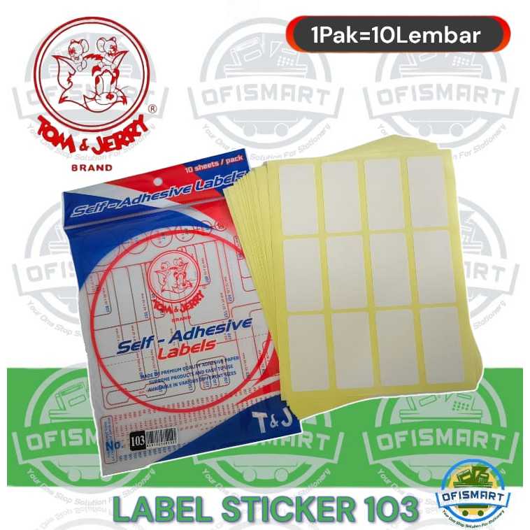 

Tom & Jerry Label Nama Sticker Polos No 103 | 1Pak@10 Lembar