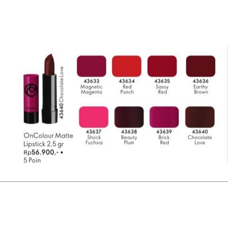 OnColour Matte Lipstick