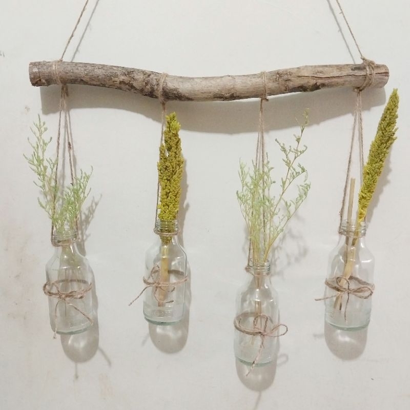 vas bunga hiasan dinding, bunga air hiasan teras hiasan vas bunga planter tanaman vas kaca hiasan di