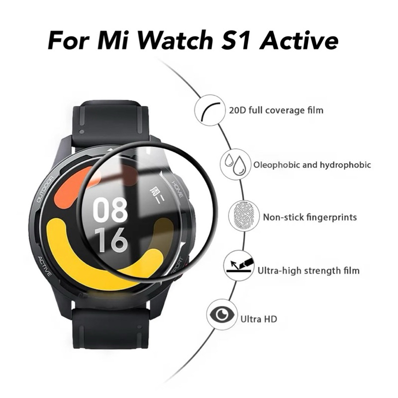 Antigores Mi Watch S1 Active Antigores PET Premium Mi Watch S1 Active Pelindund Camera