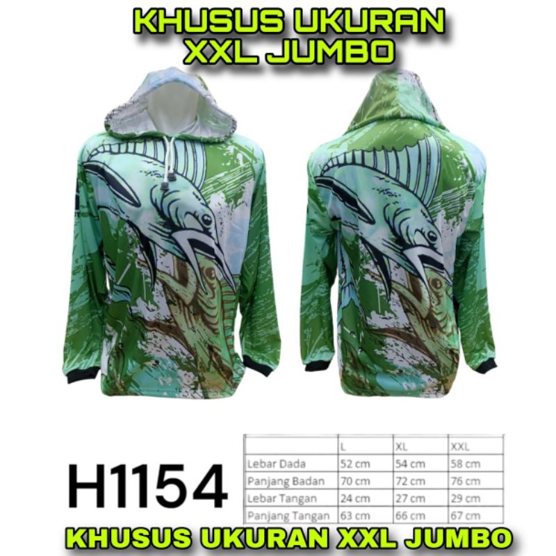 Baju Jersey Mancing XXL JUMBO Kaos Jersey Mancing Ukuran JUMBO