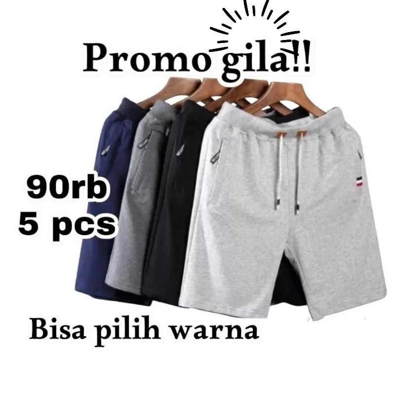 CELANA PENDEK PRIA DISTRO/PROMO 90 RB DAPAT 5 PCS/CELANA PENDEK PRIA CASUAL/CELANA PENDEK COWOK