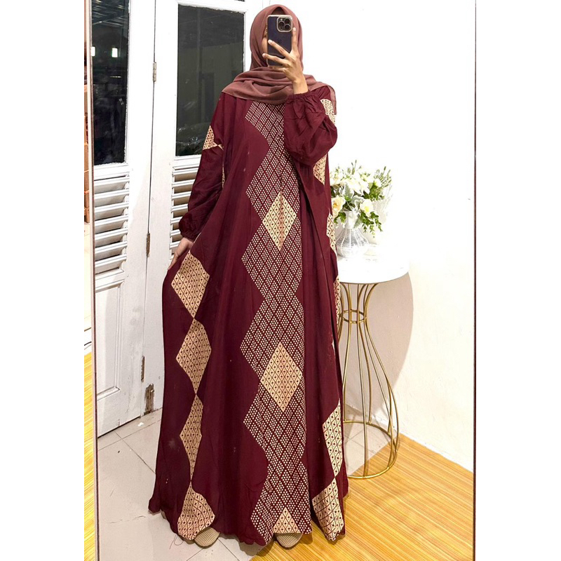 KAFTAN PIRAMID RAYON/kaftan rayon premium busui /kaftan rayon super jumbo/daster kaftan kelelawar