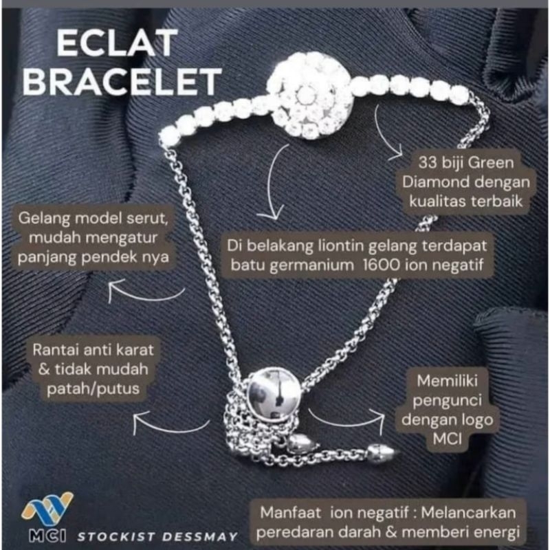 Eclat Gelang Berlian Pendant