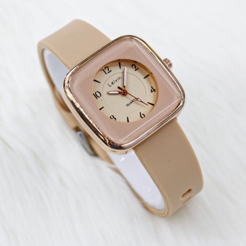 Jam Tangan Wanita Leivin LV-3782 Fashion Original Tali Rubber Warna