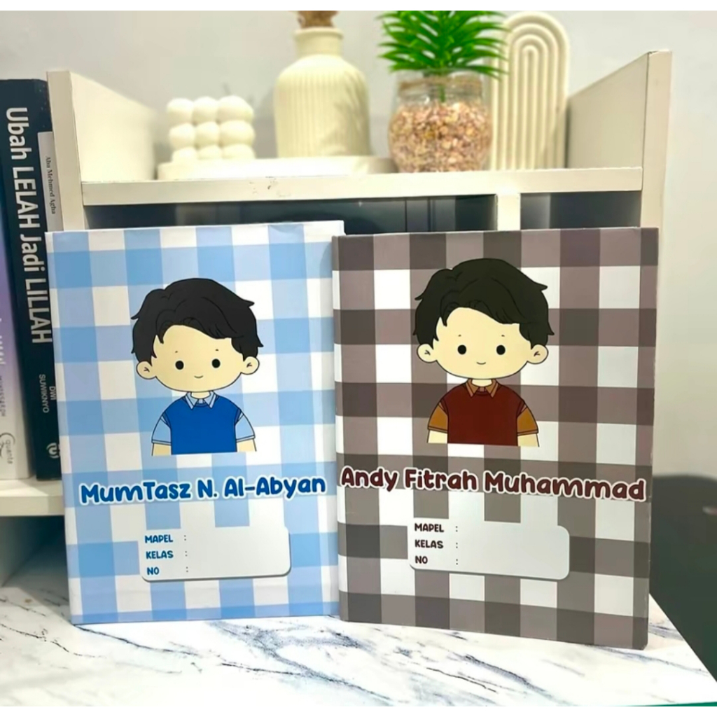 

10 PCS SAMPUL BUKU AESTETIC CUSTOM NAMA