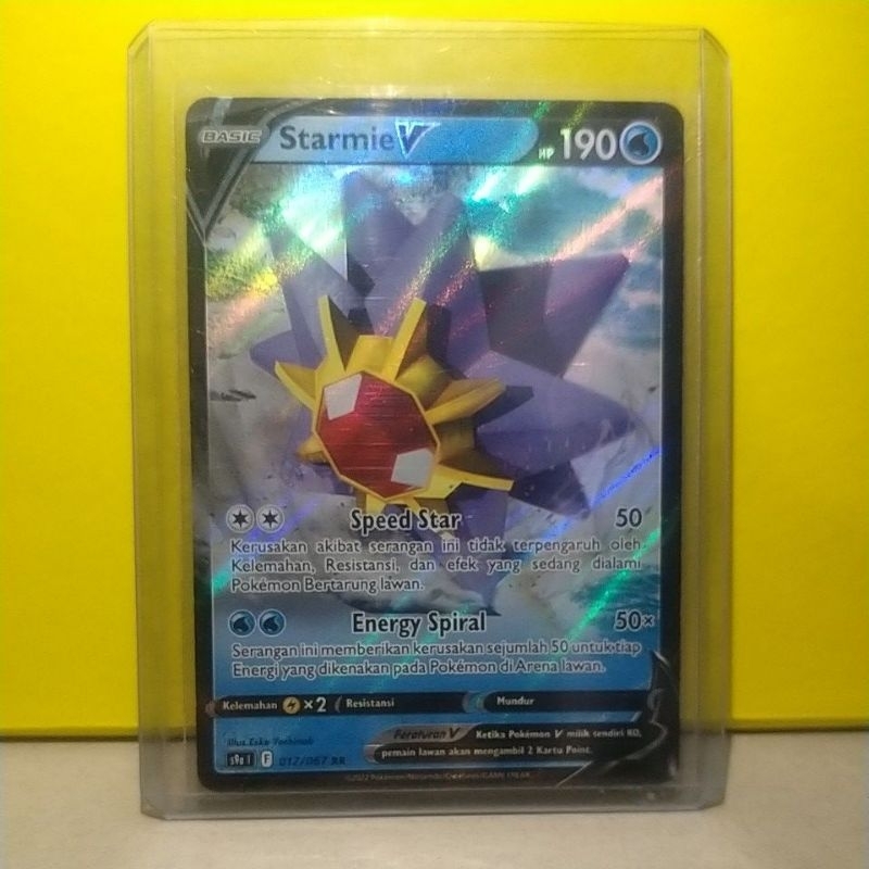 KARTU POKEMON Starmie V tcg indonesia asli