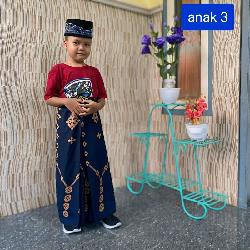 sarung anak instant motif batik sarung anak laki laki usia 2 - 10 tahun sarung anak instan model rok