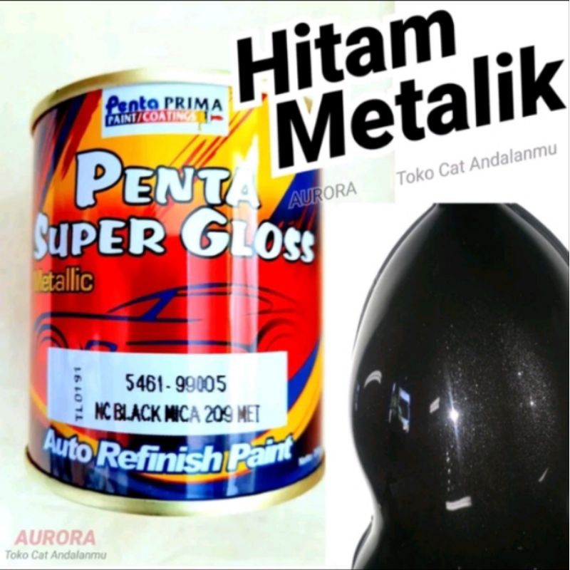 Cat Penta Super Gloss Black Mica 209 Met 5461-99005 Hitam Metalik
