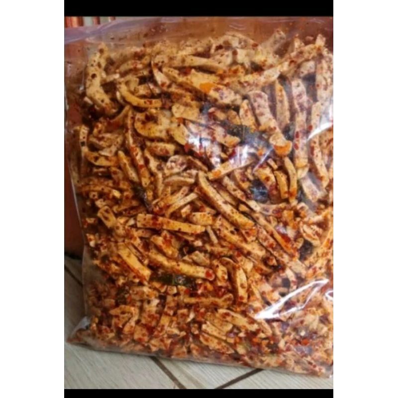 

Basreng pedas daun jeruk kemasan 1kg
