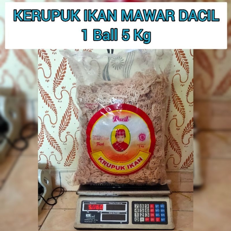 

Kerupuk Ikan Mawar Dacil 1 Ball 5 Kg