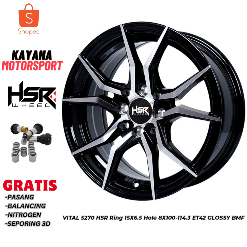 Velg R15 HSR Vital Velg Mobil Avanza Mobilio Sigra Yaris Dll