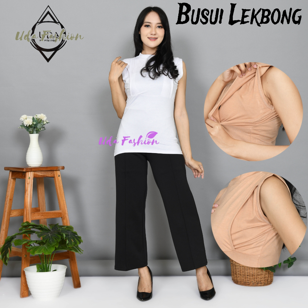 Inner Busui Tanpa Lengan Manset Busui Lekbong Baju Menyusui Premium Kaos Busui