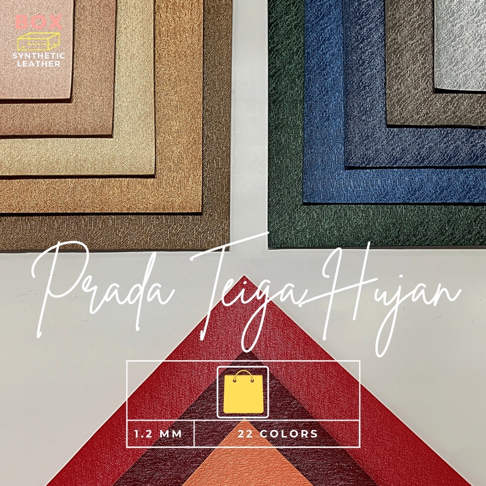 TERBAIK Kulit sintetis  Oscar Meteran 137M x 1M  Prada Teiga Hujan BT