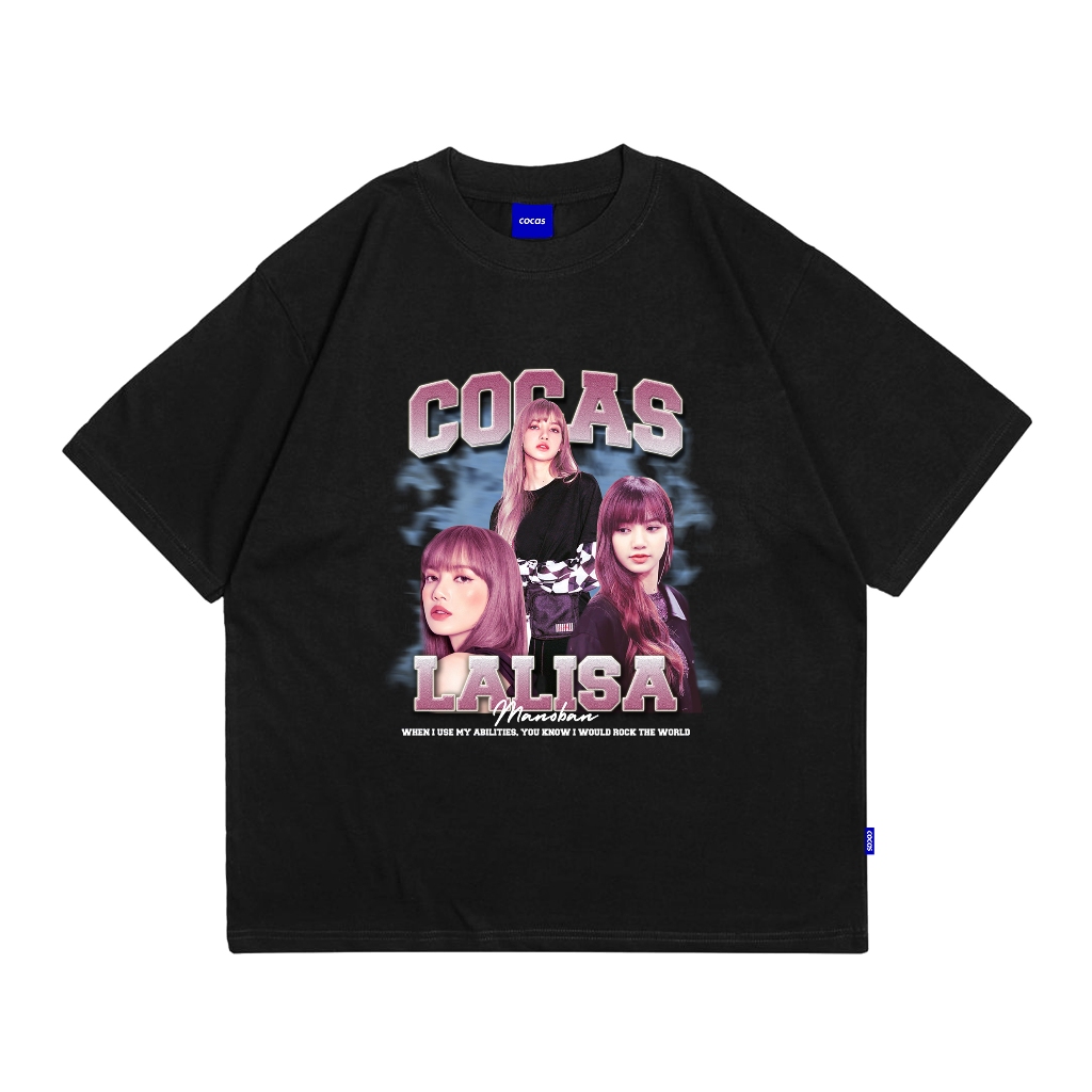Cocas Kaos Original Lalisa Oversize Cotton 24s