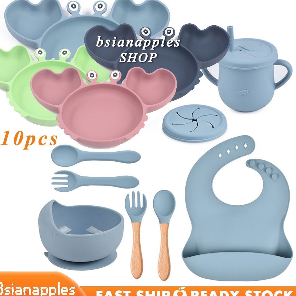 RECOMENDED peralatan makan bayi 1pcs tempat makan bayi peralatan makan bayi silicon peralatan makan 
