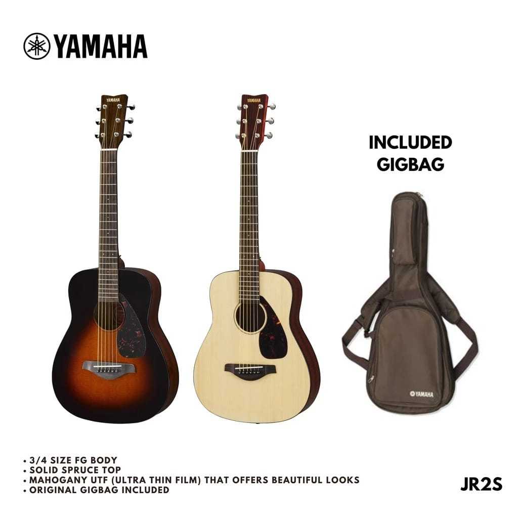 Gitar Akustik Yamaha 3/4 JR2S/JR2 Solid Top